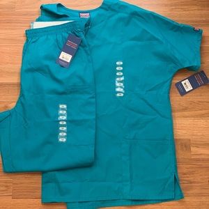 Teal scrubs